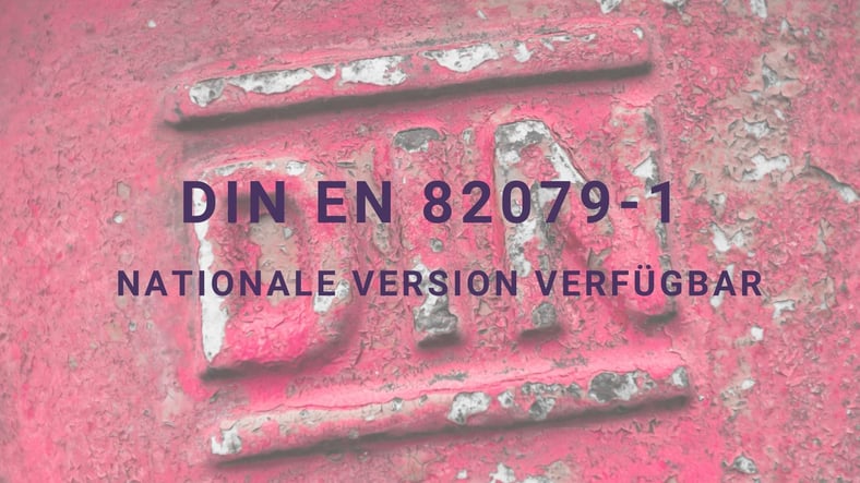 EN IEC/IEEE 82079-1 jetzt auch als deutsche Fassung erhältlich