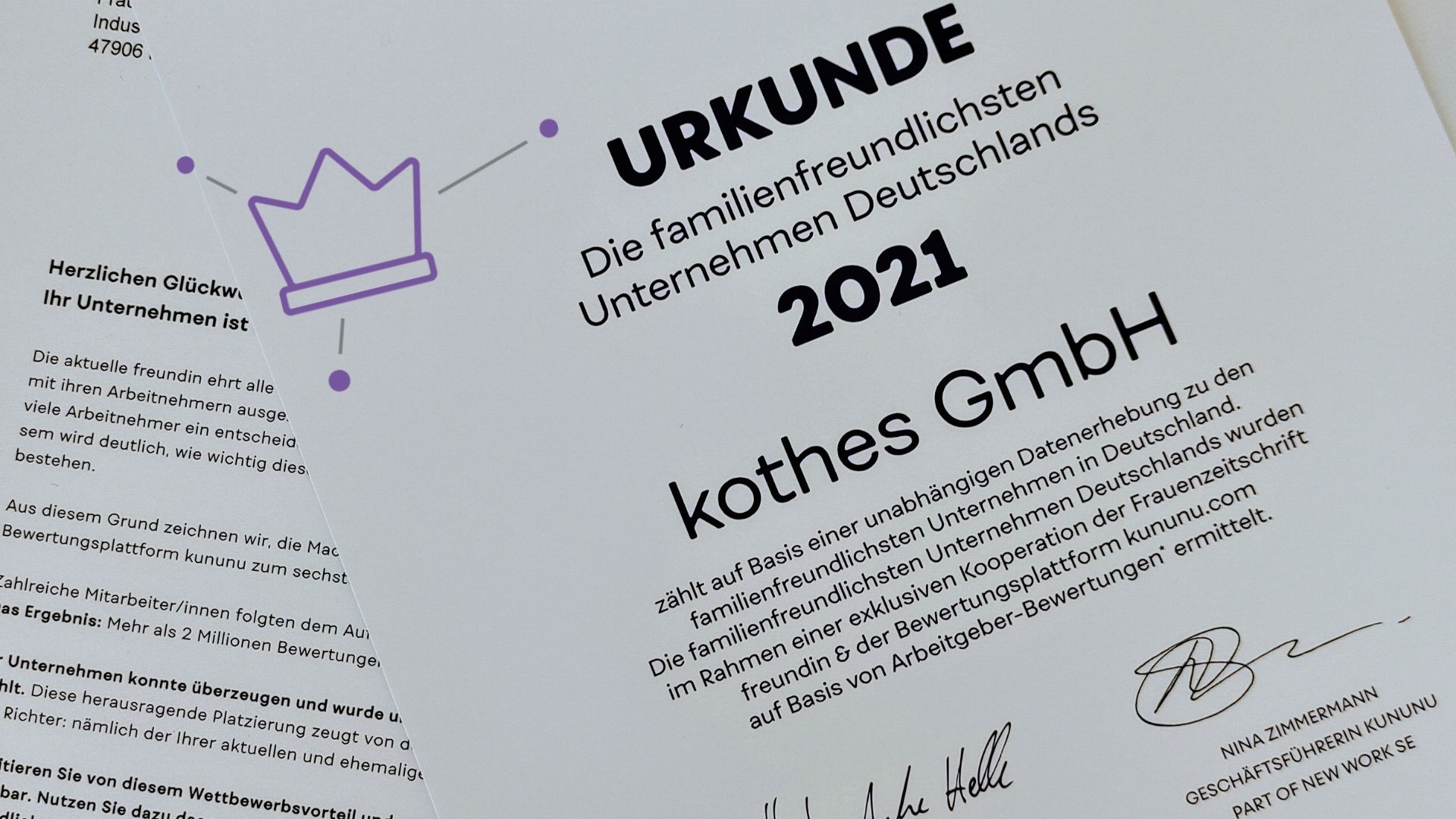 kothes – Ein familienfreundliches Unternehmen