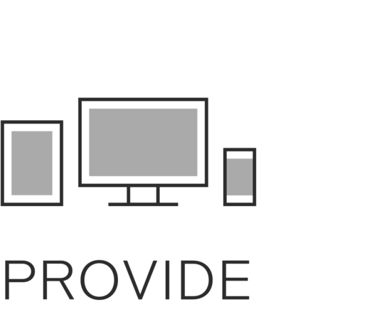Digital information for employees and customers